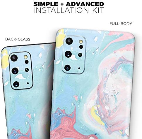 Design Skinz Marbleized Girling Cotton Candy Protective Vinyl Wrap Cover compatível com o Samsung Galaxy S20