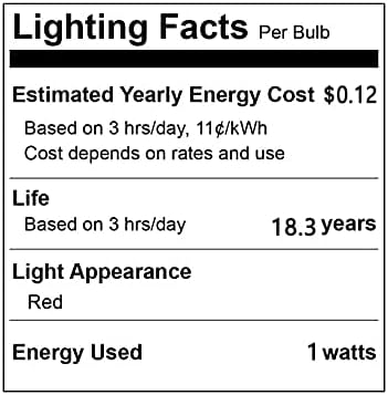 Iluminação LXCOM E12 Candelabra Bulbo Red 1W Bulbos LED lâmpadas lâmpadas noturnas 110V E12 Soquete de Natal Lâmpadas decorativas