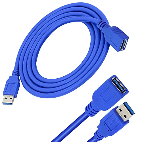 Cabo de extensão USB 3.0 NISUN USB 1.5M, USB 3.0 Cordamento de extensor de alta velocidade Tipo A Male a um cabo de