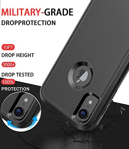 Divertbox para iPhone XR Case [Shopfroft] [Dropproof] [Prova de poeira], capa de telefone para proteção pesada para Apple iPhone XR