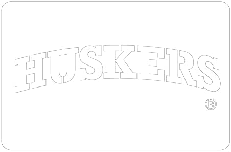 Unciliza em U Nebraska Huskers Arqueado estêncil multiuso-neboos-502