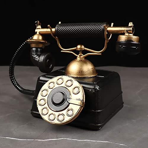 ABAIPPJ Creative Retro Decorativo Modelo de Telefone Decoração, Modelo de Decoração de Telefone Rotary Vintage Modelo de Figura