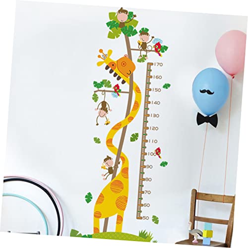 ifundom para o gráfico Vivo Haning Crescimento Medição de parede removível Crianças Kids Monkey Animal Sticker Régua Decoração de jardim de infância Design desenho animado da sala de parede pendurado altura da ferramenta de altura
