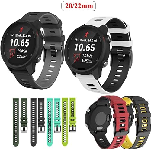 Sawidee 20mm 22mm de 22 mm para precursores de Garmin 245 645 55 3 cinta venu para o Samsung Galaxy Watch 3/4 Pulseira de silicone de liberação rápida