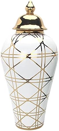 Depila Oriental Cerâmica Jar Jar Vaso Jar Decoração Home Decoração Mesa Central Pedia Floral Arranjo Floral Para Restaurante Cafe Party Birthday Birthday Gift, 22cmx46cm vaso