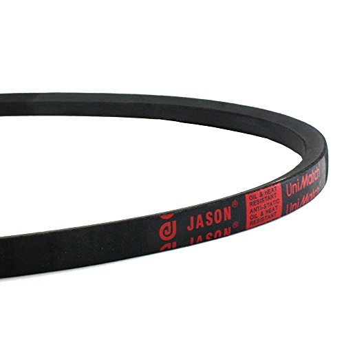 Jason Industrial B38 5L410 V-Belt, seção b/5L, borracha natural/SBR/poliéster, 41 comprimento externo, largura superior de 21/32, 13/32 de espessura