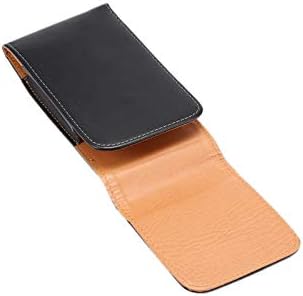 Caixa de correio de couro de proteção Caixa de cinto de couro Compatível com iPhone 11 Pro, bolsa de estojo de clipe de