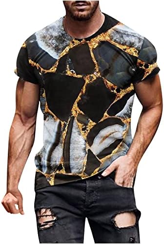 Camisetas t para homens tigre estampado animal selvagem camisa de rosto curto manga gráfica