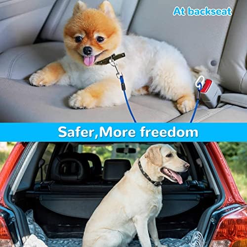 Restrição do cinto de segurança do chicote de carros de cachorro, sem mancha de animais pesados ​​com cinto de segurança