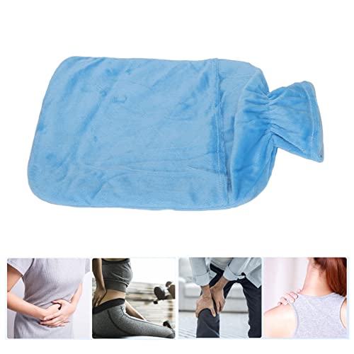 2L Bolsa de água quente, bolsa de água quente com capa macia alívio de dor portátil PVC PVC Hot Bottle Bolsa Agua Caliente