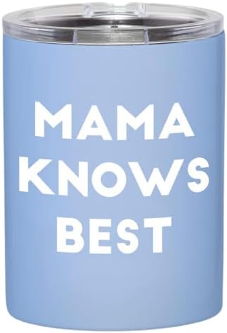 Mamãe sabe melhor copo de viagem de aço inoxidável, citações engraçadas da mãe, presentes para novas mães, presente de aniversário
