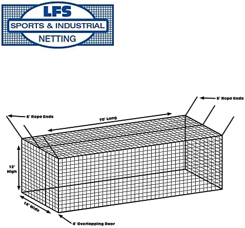 LFS Sport Netting 42 HDPE Batting Cage