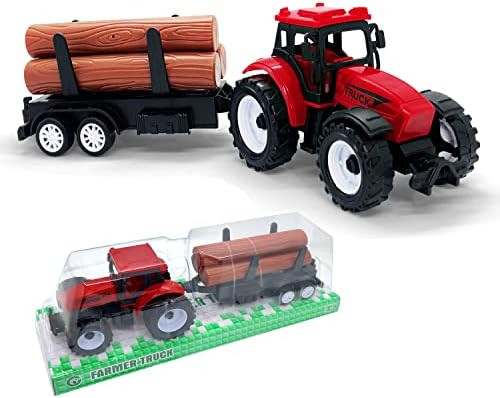 Brinquedos de escavadeira de construção de Boersma Para meninos de 3 anos, caminhões de brinquedos de carros de garoto de madeira de madeira, brinquedos infantis de veículos de construção, escavadeiras de guindastes escavadeiras caminhões de construção