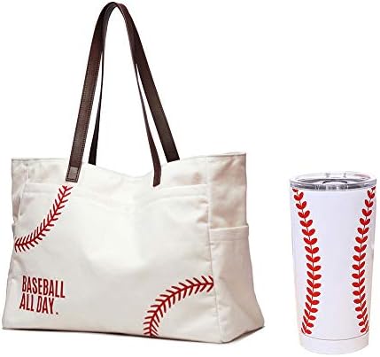 Jiu Hong Chao Copo cotidiano de bolsa de beisebol de tamanho grande com tampas presentes da mãe de beisebol