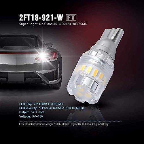 USA CAR Interior e Backup LED Light Bundle Deal 194, 578, 921 Tamanhos de lâmpada