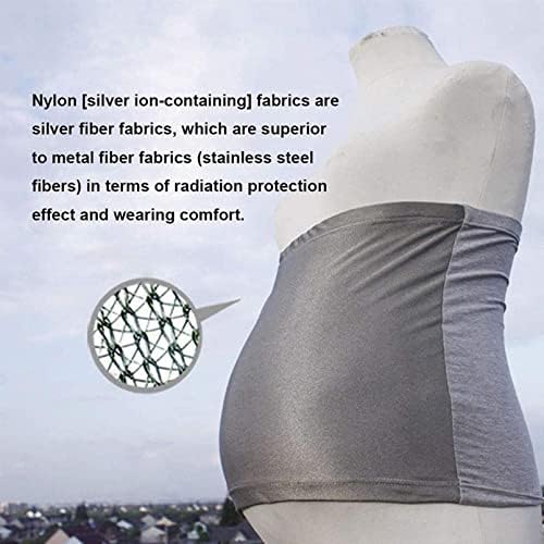 Banda de escudo de onda eletromagnética protetora ADSWIN EMF, proteção anti-radiação de fibra de prata Proteção grávida