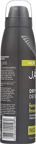 Desodorante de spray seco de Jason, floresta masculina fresca, 3,2 oz