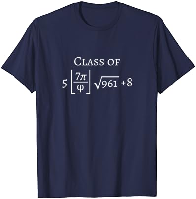Classe de 2023 Matemática Funny Pi T-shirt Senior Graduation Gift