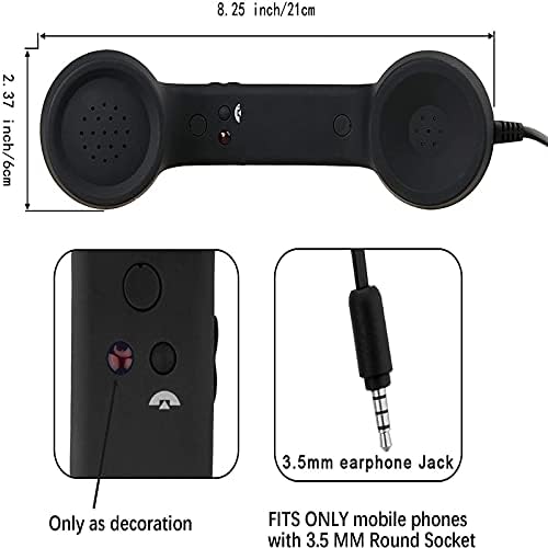 Fone celular fones de ouvido de microfone de 3,5 mm para telefones domésticos Android WQ6