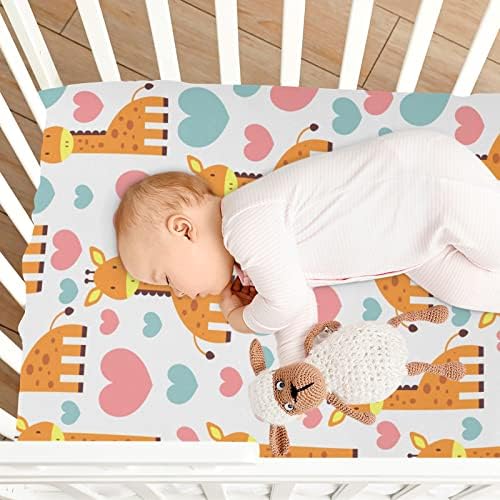 UMIRIKO Cute Giraffe Pack n Play Baby Play Playard Sheets, Mini Crib Sheet para meninos Capas de Meninas de Meninas 20246132