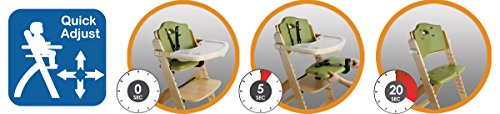 ABIIE Além da cadeira alta de madeira com bandeja. A solução perfeita de cadeira alta ajustável para seus bebês e crianças