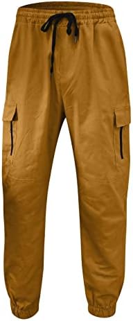 Iron Co calças retas de pernas retas de toda a estação Fit Casual Casual All Solid Color Zipper Pocket Pocket Trouser