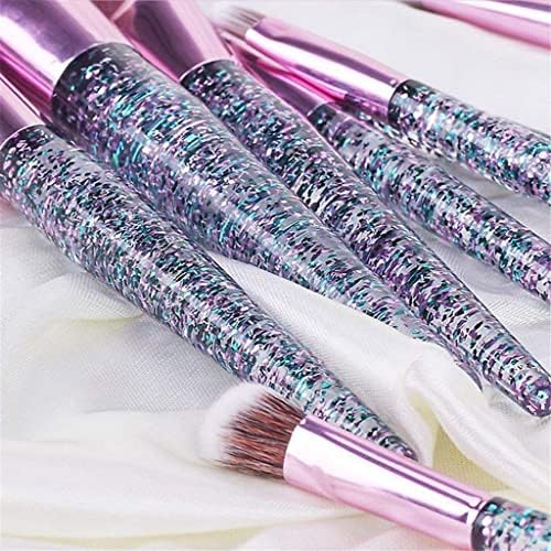LLly Makeup Brush 10pcs/conjunto de pincéis de maquiagem de glitter cristal