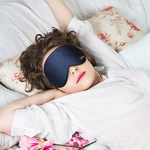 Máscara do sono, máscara para os olhos, gritina Ultra Soft Soft Friendly Pure Natural Seda