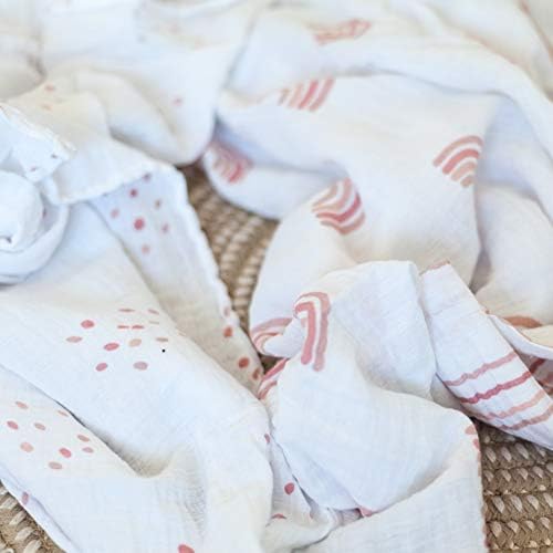 Ely's & Co. Cotton Muslin Swaddle Blanket 2-Pack para menino ou menina- algodão musselina extraordinar