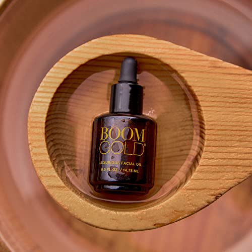 ESTRONDO! Por Cindy Joseph Boom Gold - óleo facial totalmente natural - hidratação leve e luxuosa para a pele delicada - ingredientes