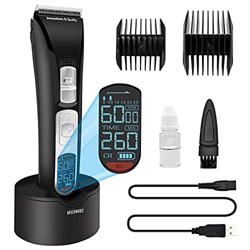 Clippers de cabelo profissionais para homens, barbeiro aparador de cabelo sem fio conjunto com kit de corte de cabelo recarregável