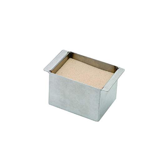 Thomas 949377 Banho de areia de aço inoxidável, 3,75 comprimento x 5-7/8 largura x 2,5 de altura, para 2 blocos de bloco aquecedor