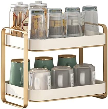 Uxzdx water xícara rack rack de copo de copo de armazenamento de armazenamento xícara de chá seco de dreno duplo