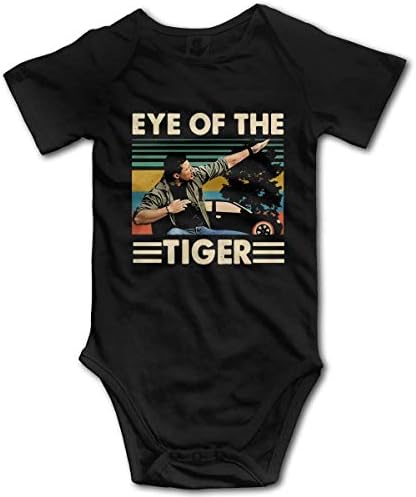 Dean Winchester Supernatural Eye of the Tiger Bodysuit Baby Jersey Black