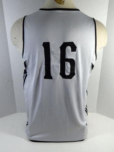 2010-11 New Orleans Hornets Peja Stojakovic #16 Game usado Black Practce Jersey 7 - NBA Game usado