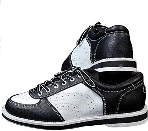 Sapatos de boliche gemeci para homens homens preto e branco Dualcolor estilo atlético Sapatos de boliche ultraleves Sapatos
