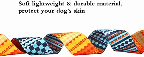 Colares de cachorro W&Z com boêmia Tribal Floral Padrões geométricos - colar de estilo étnico macio ajustável para cães