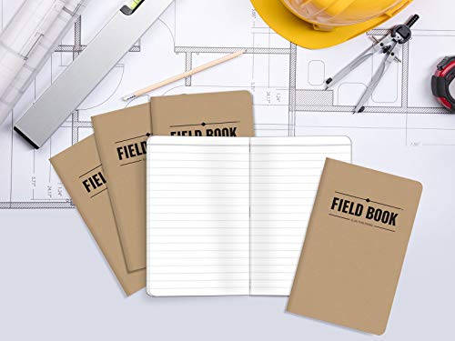 ELAN Publishing Elan-FN-003A Notebook de campo, 3,5 x 5,5, livro de memorando forrado, Kraft