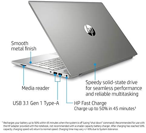 HP 15-CS3019NR Pavilhão de 15,6 polegadas laptop, Intel Core i7
