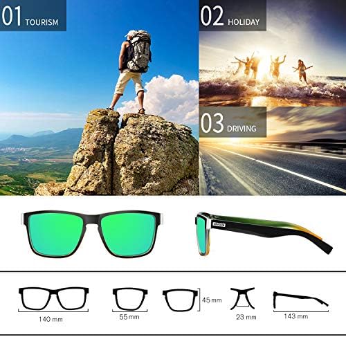 Óculos de sol polarizados vintage Grfisia para homens e mulheres que dirigem óculos de sol Proteção UV
