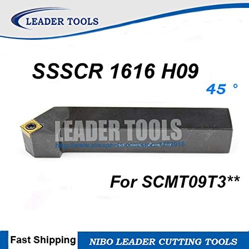 Fincos SSSCR 1616 H09 CNC Turning Tool Tolder, 16 * 16 * 100mm Ferramentas de torneamento externo, ferramenta de