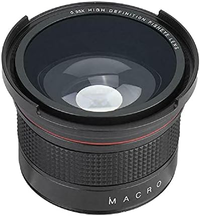 58mm 0,35x Câmera destacável Macro Fisheye Lente multi-revestida Substituição de grande angular para Canon SLR DSLR