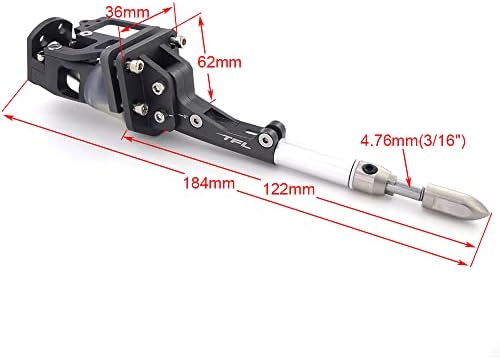 通用 RC Boat Integrated Drive System 4,76mm 3/16 Montagem do motor de montagem do eixo flexível 3/16