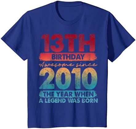 Vintage 2010 de 13 anos Edição Limited Edition 13th Birthday T-Shirt
