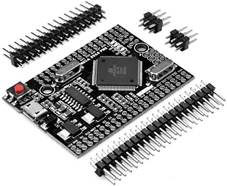 Gowoops Mega 2560 Pro Board incorporado com cabeçalhos de pinos masculinos, compatíveis para Arduino Mega2560 DIY