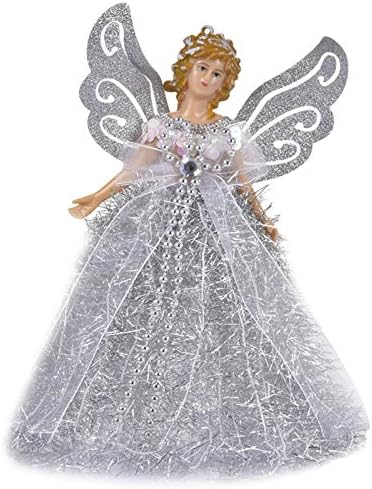 Ornamento de árvore de Natal de Febud 2021 Mini Angel Pinging Dress Shining Angel Angel Doll Pinging para a árvore de Natal pendurada