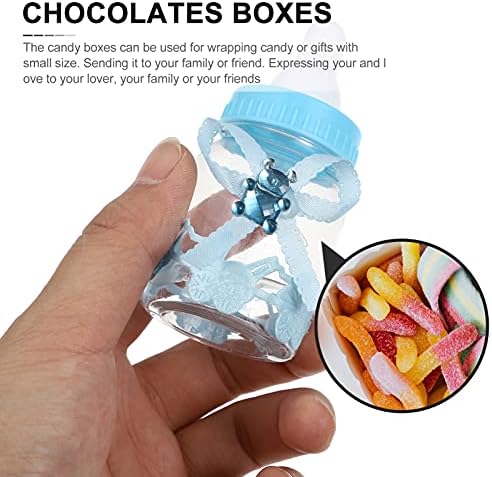 Besportble 12pcs lindas garrafas preenchidas Caixas de doces doces de plástico lindas caixas de chocolates