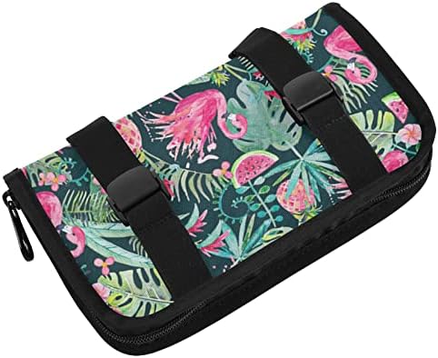 Titular do tecido do carro Tropical-Summer-Flamingo Floral Distribuidor de Tecidos Backseat Tissue Caso