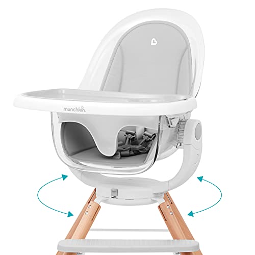 Cadeira alta de MUnchkin® 360 ° Cloud ™ Baby com assento transparente e 360 ​​° giratório