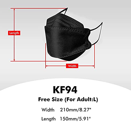 [Coreia] 100pcs kf94 descartável face_kf94_mask, 4 camadas Filttens multicolor pack kf94 màsk para adulto, 3D Design Proteção de rosto